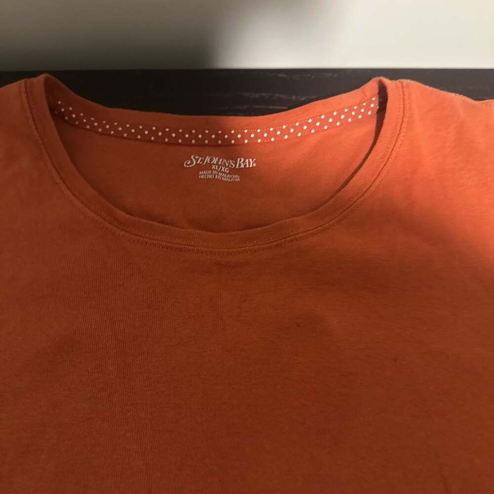 Orange St. John's Bay T-shirt.